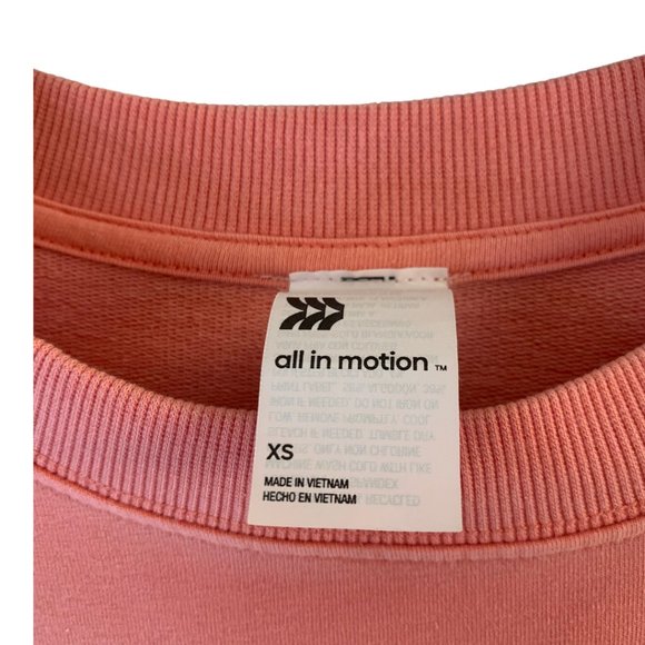 Sweatshirt with Thumb Holes Coral Size XS-S - Picture 3 of 6